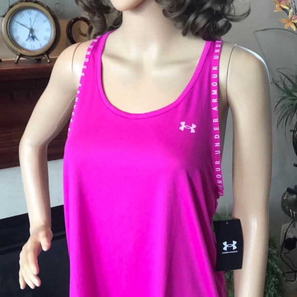 Brand New Under Armour Heatgear Pink Tank Top - Picture 5 of 15